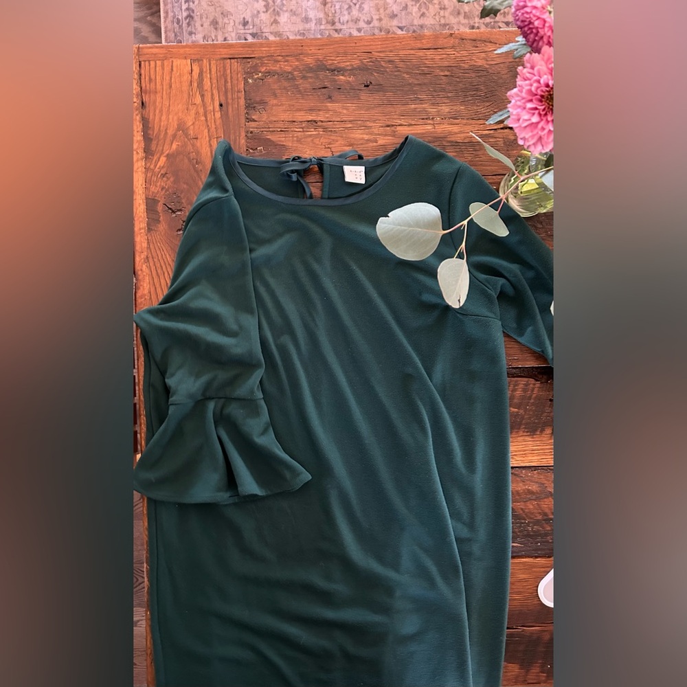 A New Day forest green dress